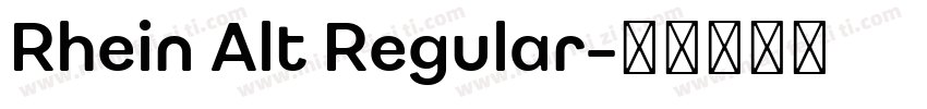 Rhein Alt Regular字体转换